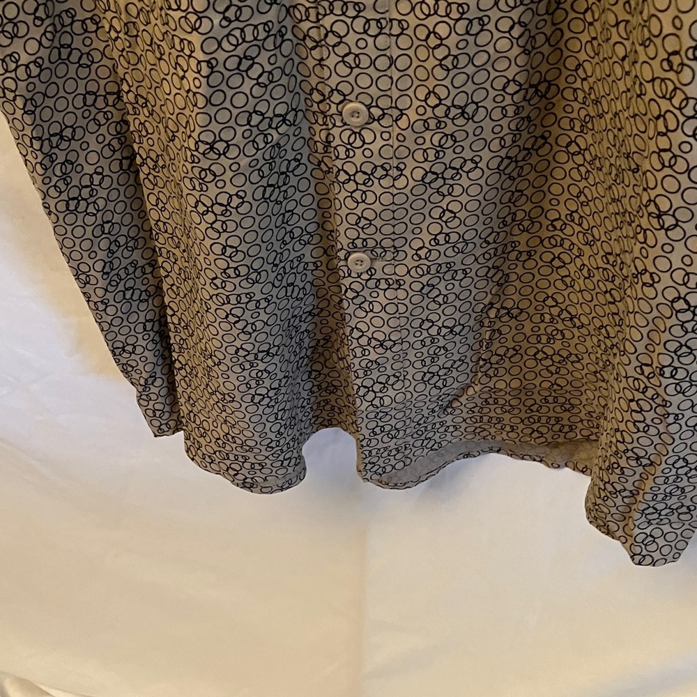 Nat Nast: Geometric Patterned Button Down Shirt- … - image 9